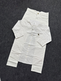 Premium plain shirt pure white Jeans
