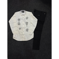 Formal combo embroidery shirt black pant