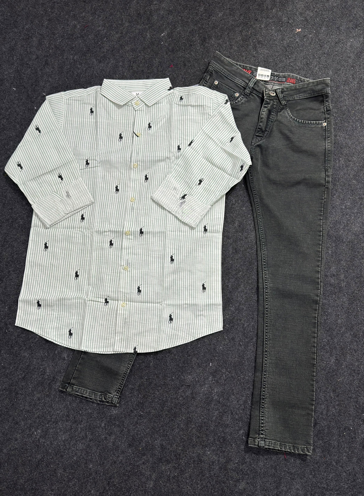 Premium US Line shirt Denim Jeans Combo