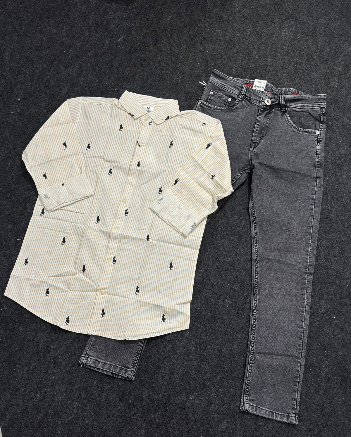 Premium US Line shirt Denim Jeans Combo