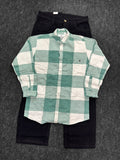 Chex shirt Z black Baggy Denim Jeans