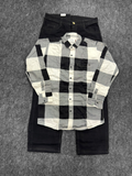 Chex shirt Z black Baggy Denim Jeans