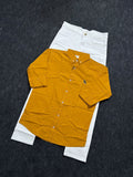 Premium plain shirt pure white Jeans