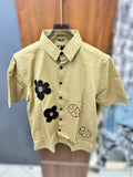 Half sleeve embroidery shirt