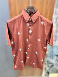Half sleeve embroidery shirt