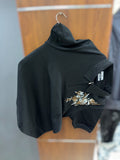 Half sleeve caller T-shirt embroidery