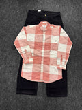 Chex shirt Z black Baggy Denim Jeans