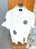 Half sleeve embroidery shirt