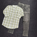 Chex shirt Denim Jeans Combo