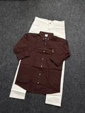 Premium plain shirt pure white Jeans
