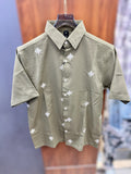 Half sleeve embroidery shirt
