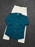 Premium plain shirt pure white Jeans