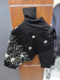 Embroidery shirt Full sleeve Black