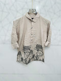 Half print shirt