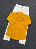 Premium plain shirt pure white Jeans