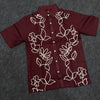 Half sleeve embroidery shirt