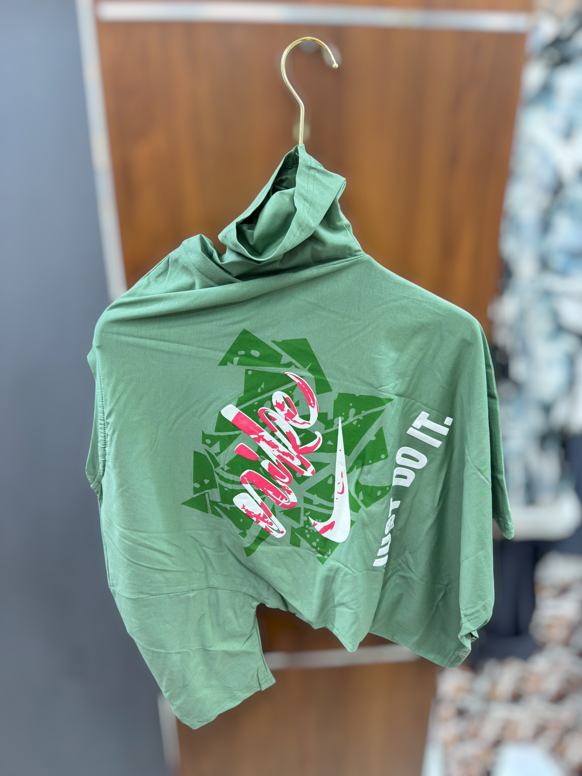 Down solder T-shirt Back Print Nike