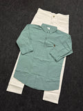 Premium plain shirt pure white Jeans