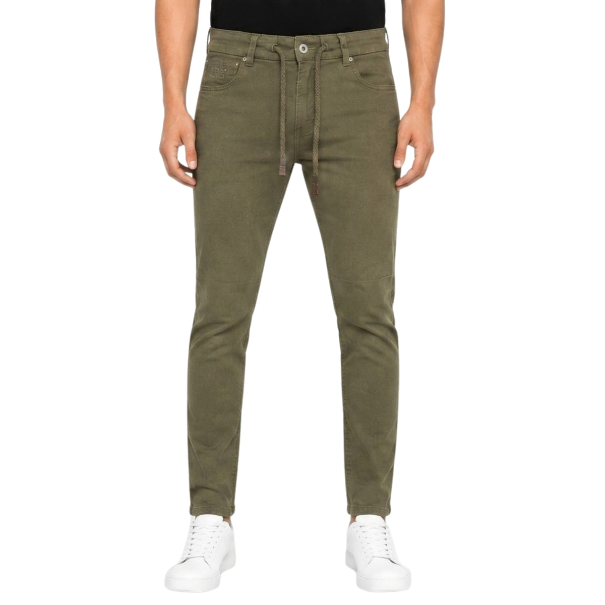 Premium Olive Flex Denim Jeans