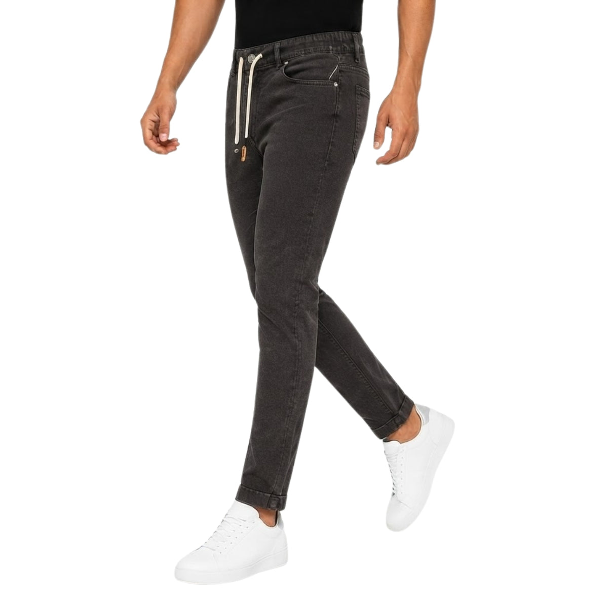 Premium Noir Flex Denim Jeans