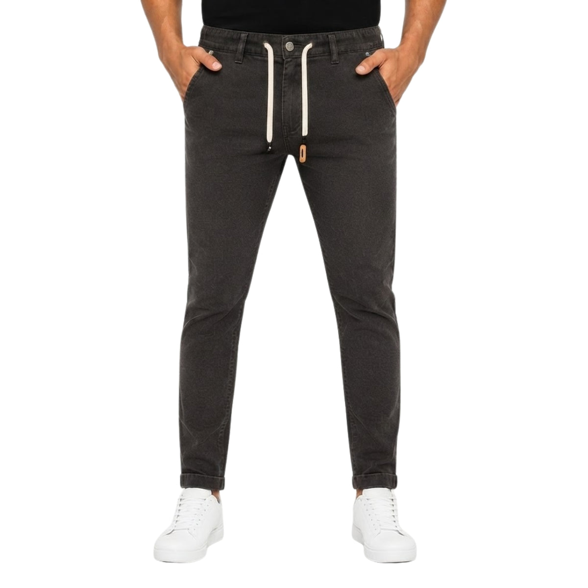 Premium Noir Flex Denim Jeans
