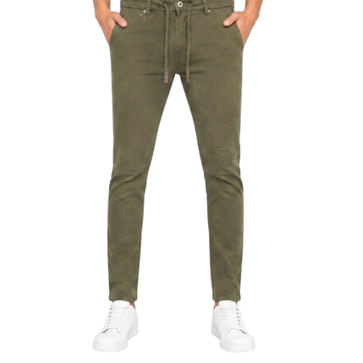 Premium Olive Flex Denim Jeans