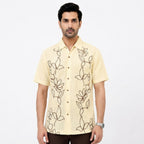 Premium Ivory Floral Luxe Shirt