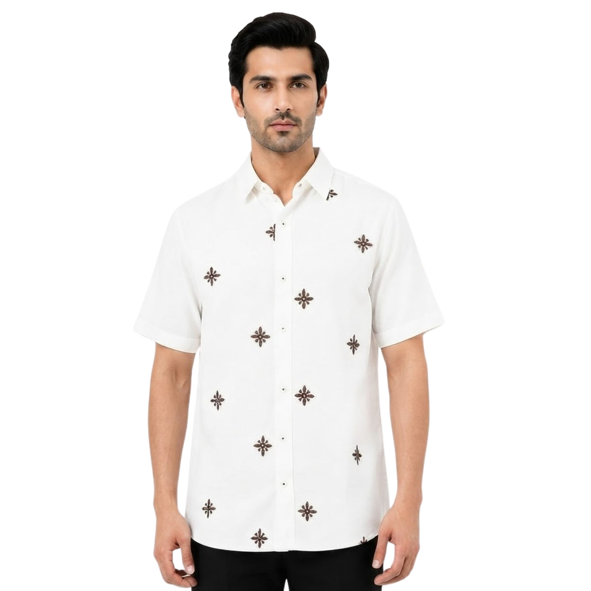 Premium White Blossom Signature Shirt