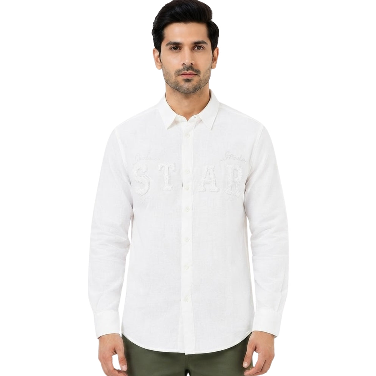 Premium White Signature Linen Shirt