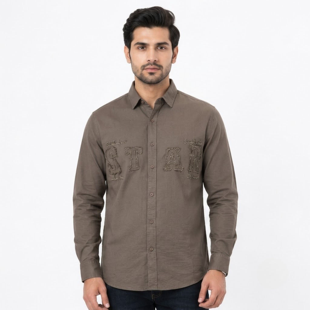 The Premium Star Embroidered Shirt