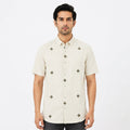 Premium Ivory Heritage Embroidered Shirt