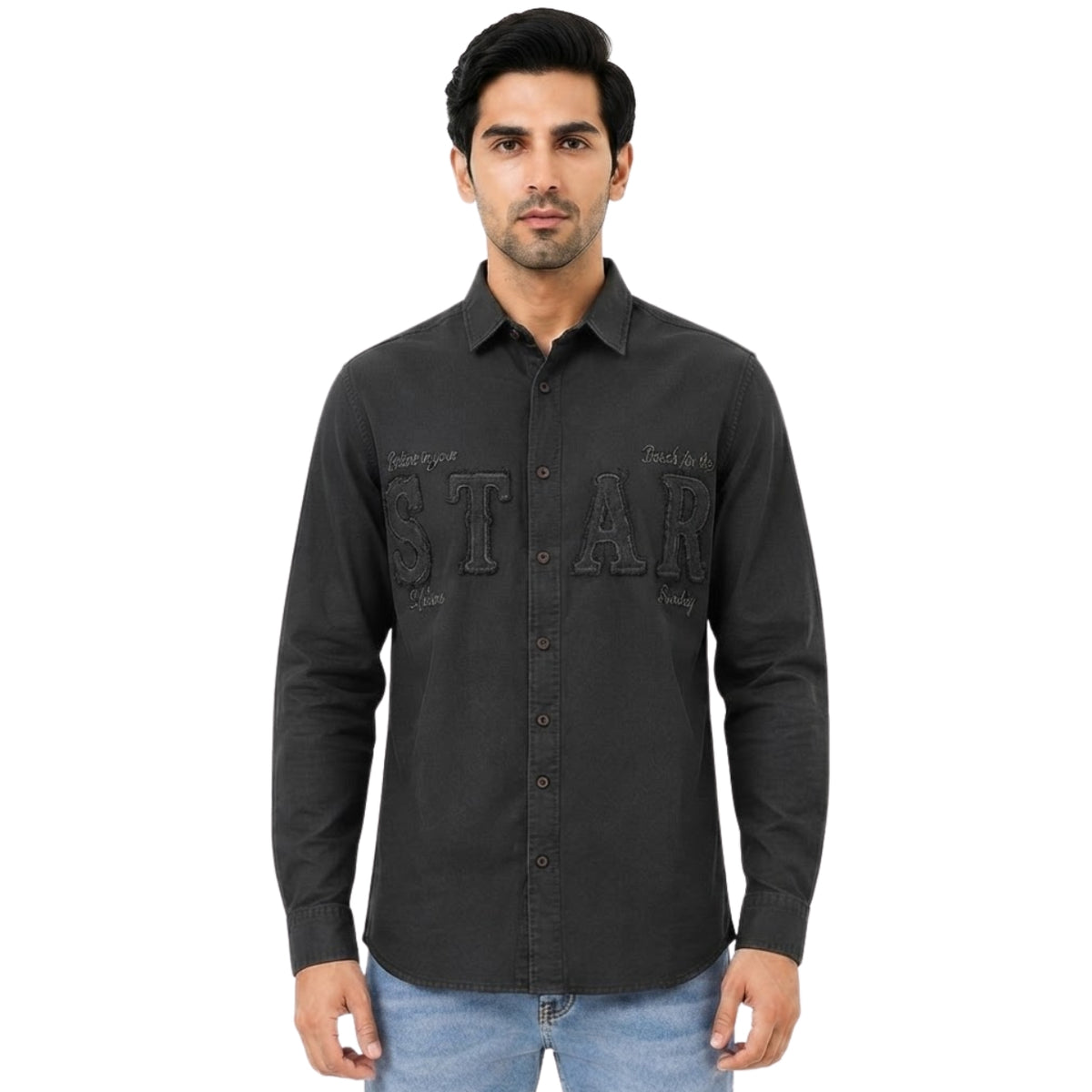 Premium Urban Luxe Black Shirt