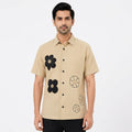 Premium Sand Beige Floral Shirt