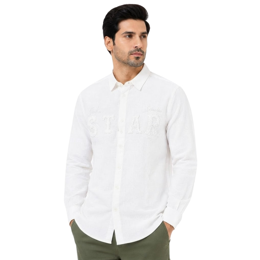 Premium White Signature Linen Shirt