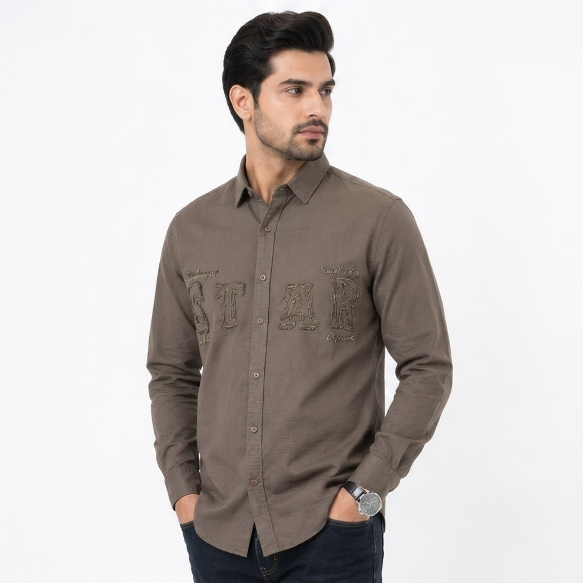 The Premium Star Embroidered Shirt