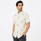 Premium Ivory Heritage Embroidered Shirt
