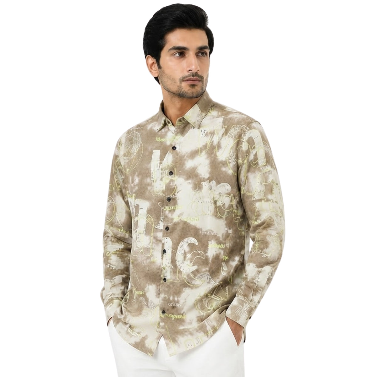 Premium Mocha Abstract Luxe Shirt