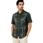 Premium Emerald Floral Signature Shirt