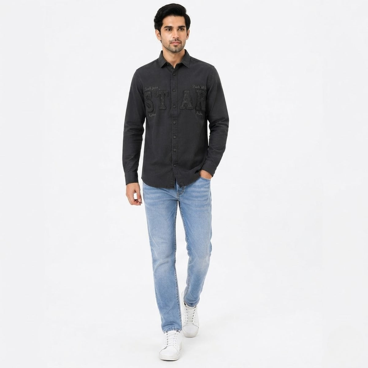 Premium Urban Luxe Black Shirt