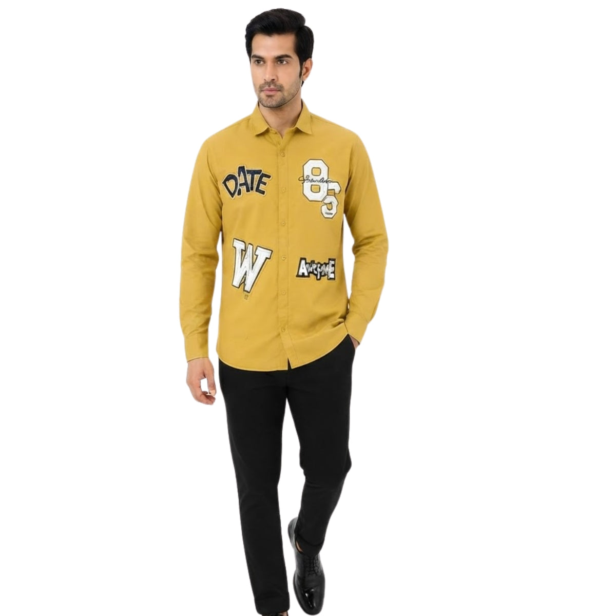 Premium Mustard Urban Patch Shirt