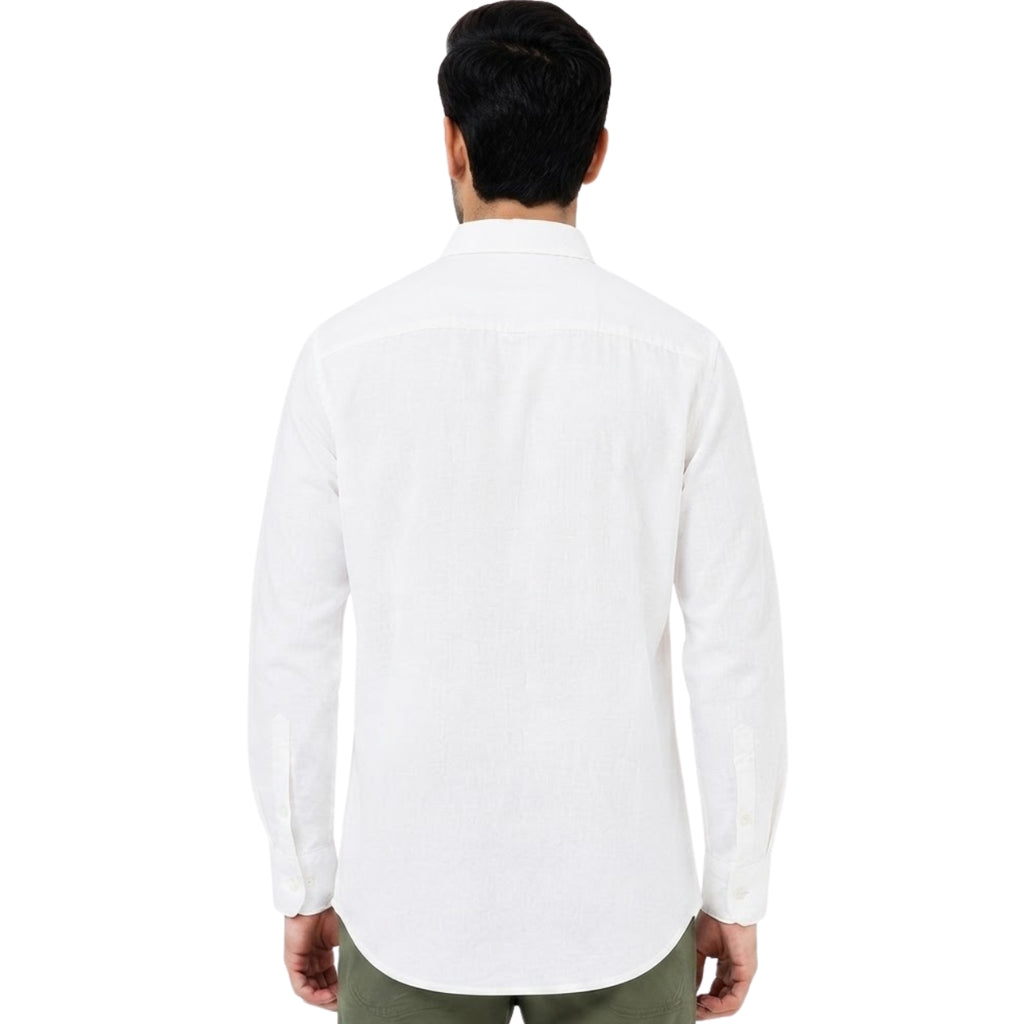 Premium White Signature Linen Shirt