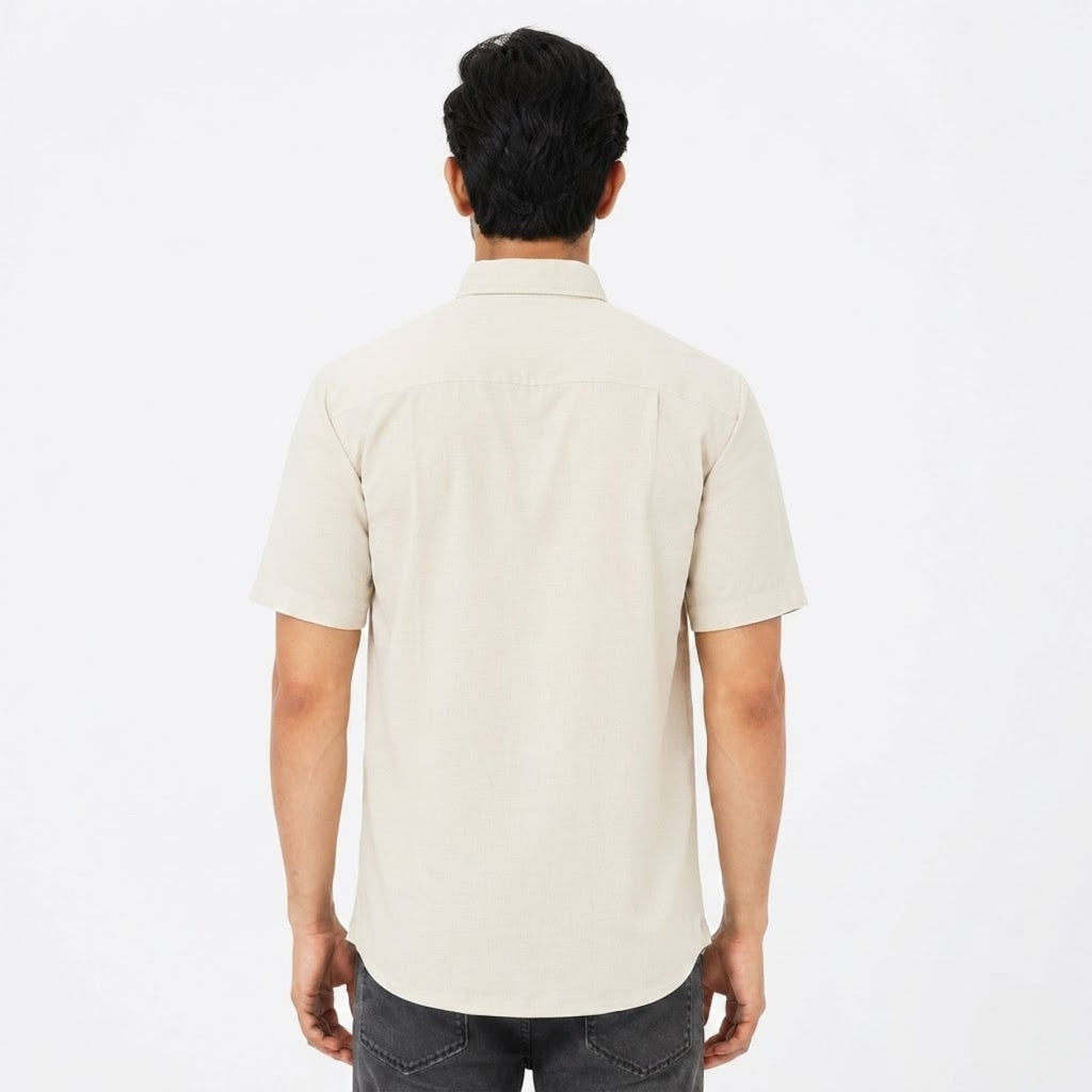 Premium Ivory Heritage Embroidered Shirt