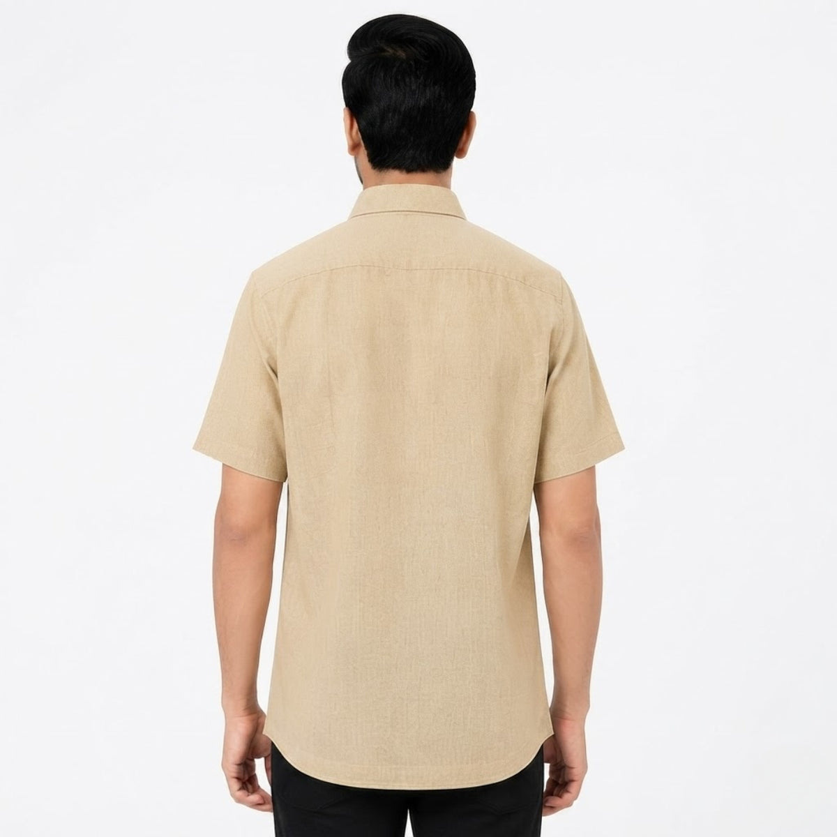 Premium Sand Beige Floral Shirt