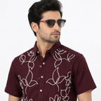 Classic Maroon Embroidered Elite