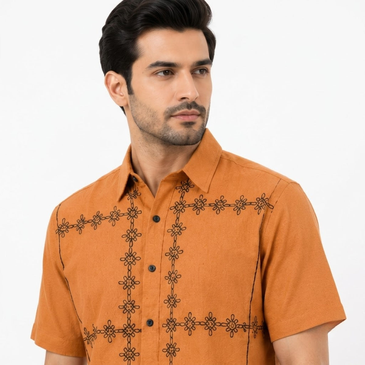 Premium Heritage Orange Artisan Shirt