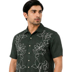 Premium Emerald Floral Signature Shirt