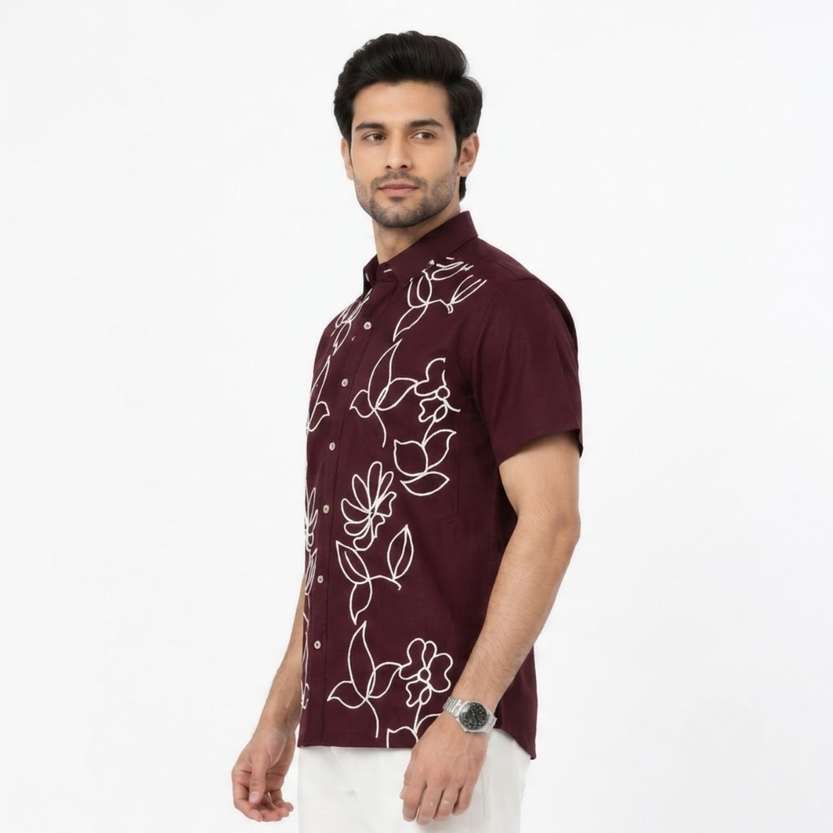 Classic Maroon Embroidered Elite