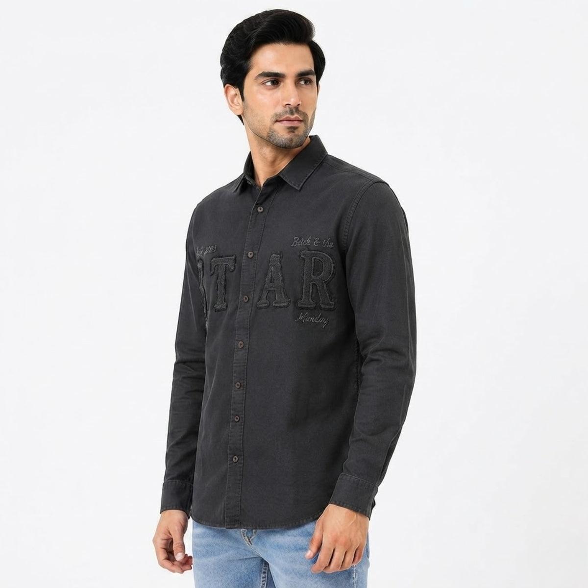 Premium Urban Luxe Black Shirt