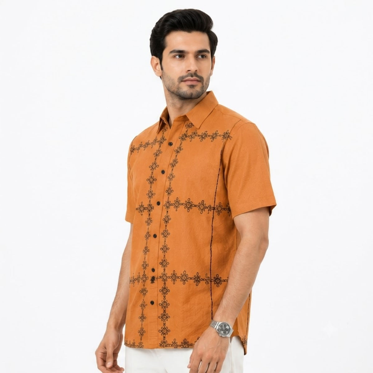 Premium Heritage Orange Artisan Shirt