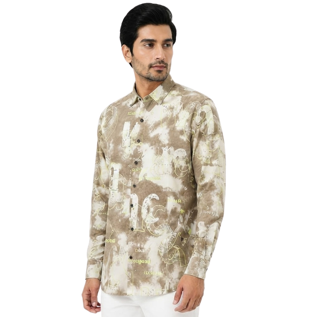Premium Mocha Abstract Luxe Shirt
